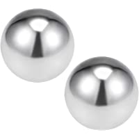 sourcing map 20mm-35mm Rodamientos Bolas de Precisión 304 Acero Inoxidable G200 Precisión Bolas 32mm (2 piezas)